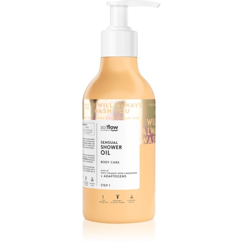 so!flow Sensual sprchový olej pre suchú pokožku Orange with Cardamom 400 ml