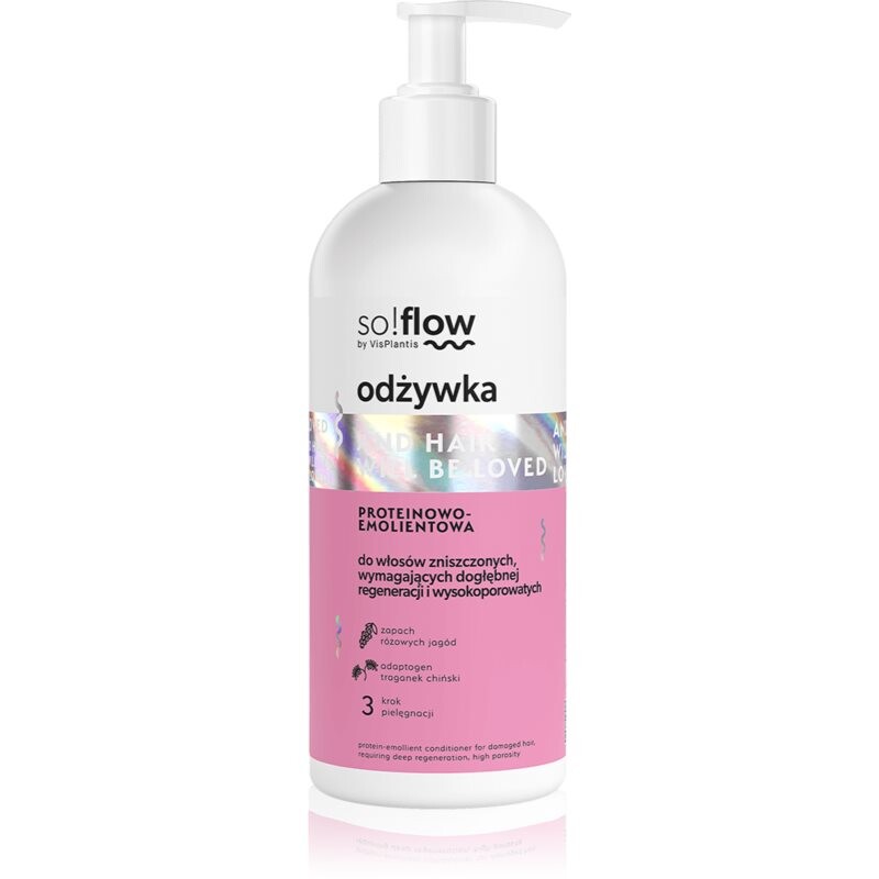 so!flow Damaged Hair posilňujúci kondicionér pre poškodené vlasy 300 ml
