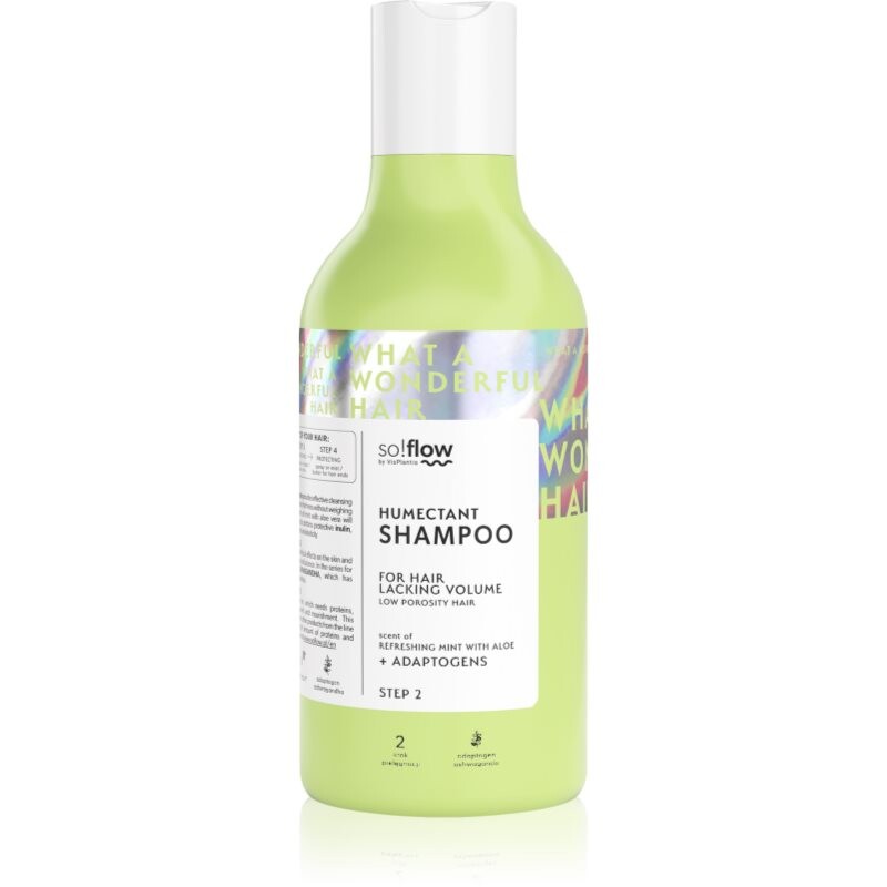 so!flow Low Porosity Shampoo čistiaci šampón pre vlasy bez objemu 400 ml