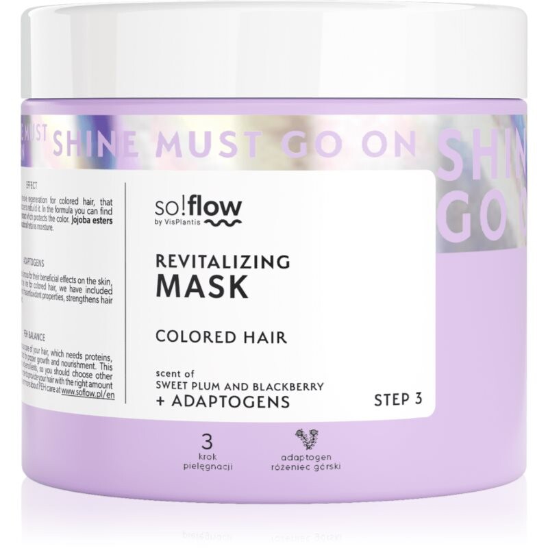 so!flow Revitalizing Mask intenzívna revitalizačná maska pre farbené vlasy 400 ml