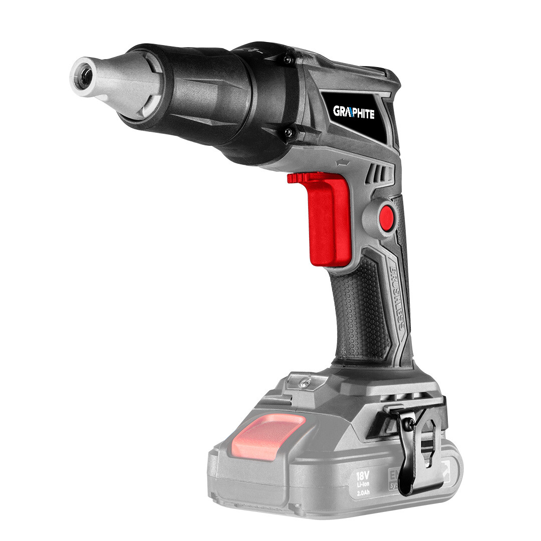 GRAPHITE Bezkartáčový panelový skrutkovač Energy+ 18 V Li-lon, 0-4400 ot/min, 1/4