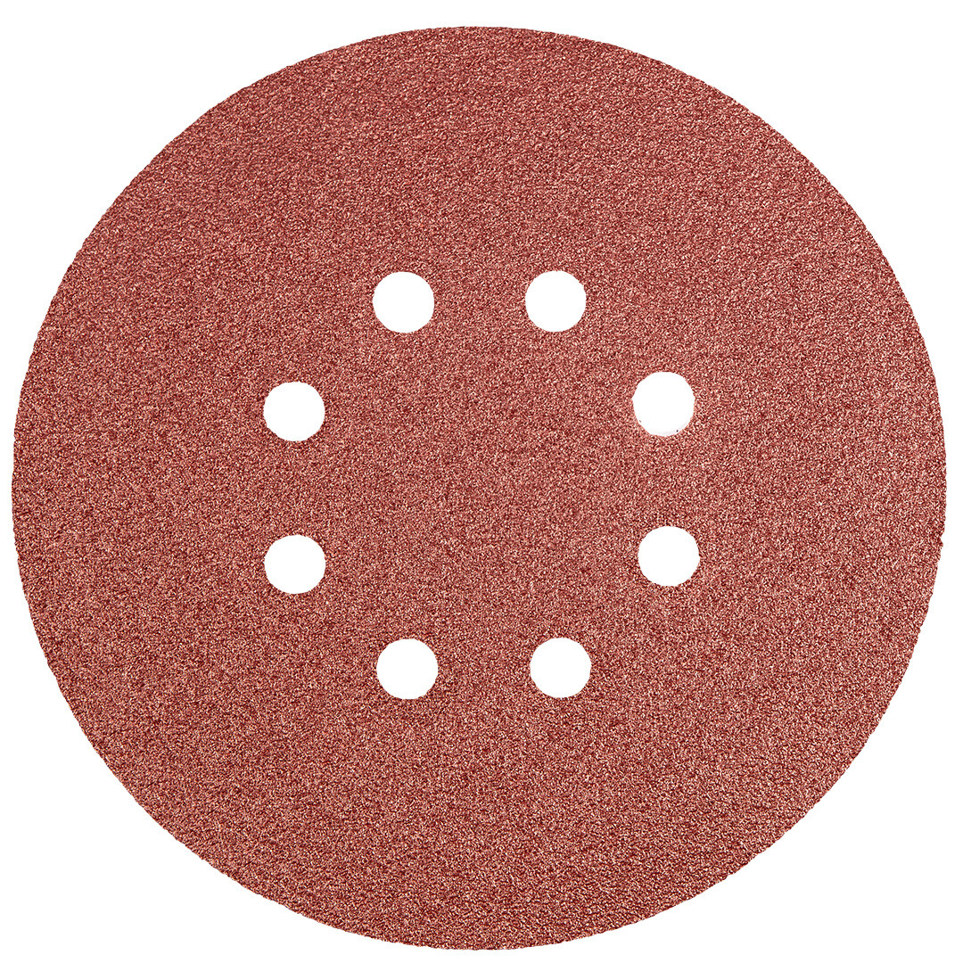 GRAPHITE Brúsne kotúče 150 mm, K80, 5 ks, s 8 otvormi 55H947