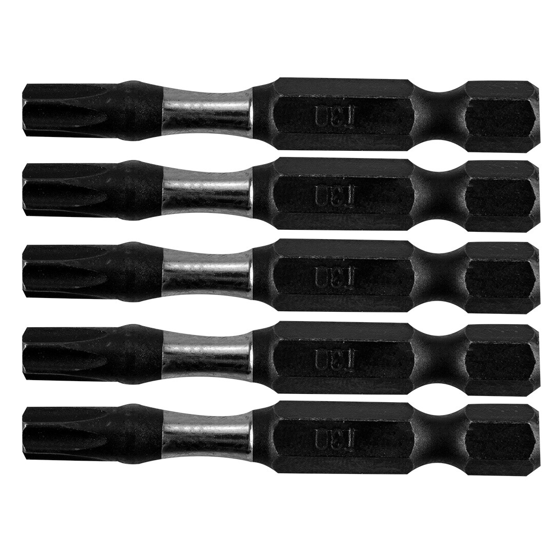 NEO TOOLS Rázové bity S2, 50 mm, T30 - 5 ks. 09-587