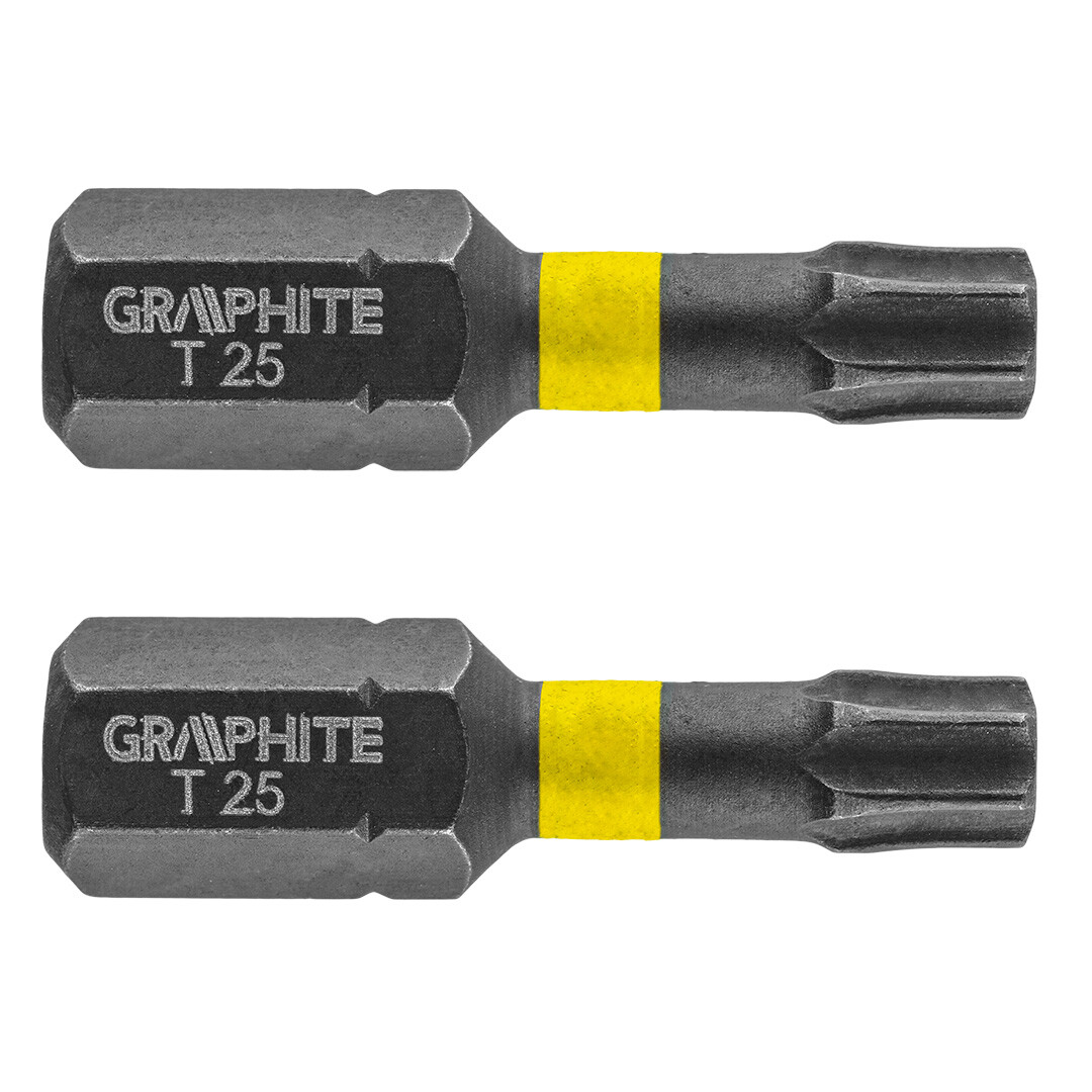 GRAPHITE Rázové bity TX25 x 25 mm, 2 ks. 56H514