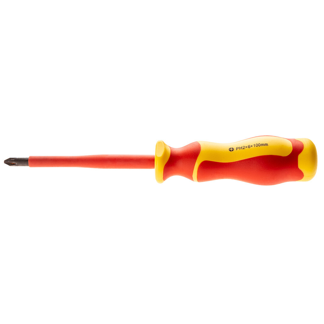 NEO TOOLS Skrutkovač PH2 x 6 x 100 mm, 1000 V 04-167
