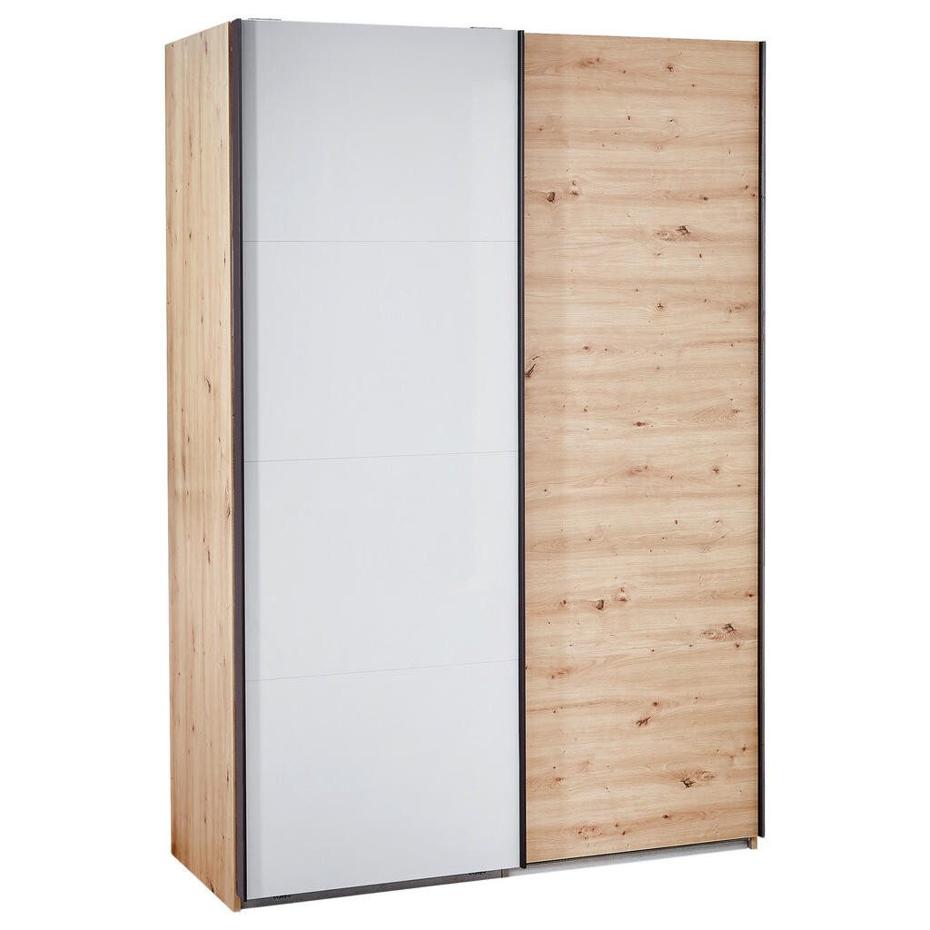 Xora SKRIŇA S POS. DVER. – HOR.VED, sivá, farba duba, 150/223/60 cm