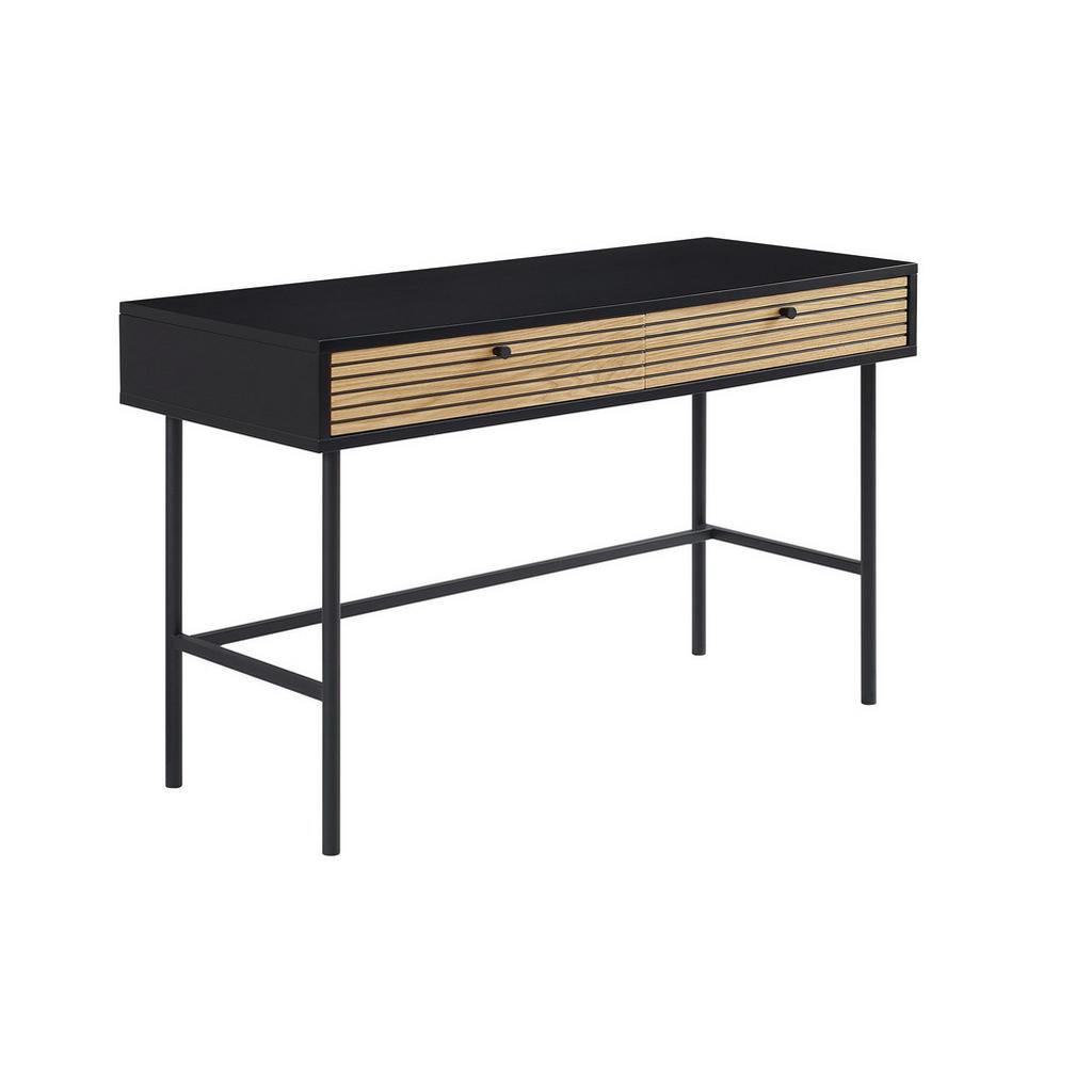 Livetastic PÍSACÍ STÔL, čierna, farba duba, 120/50/75 cm