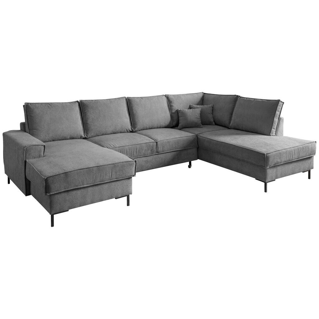 MID.YOU SEDACIA SÚPRAVA, textil, antracitová