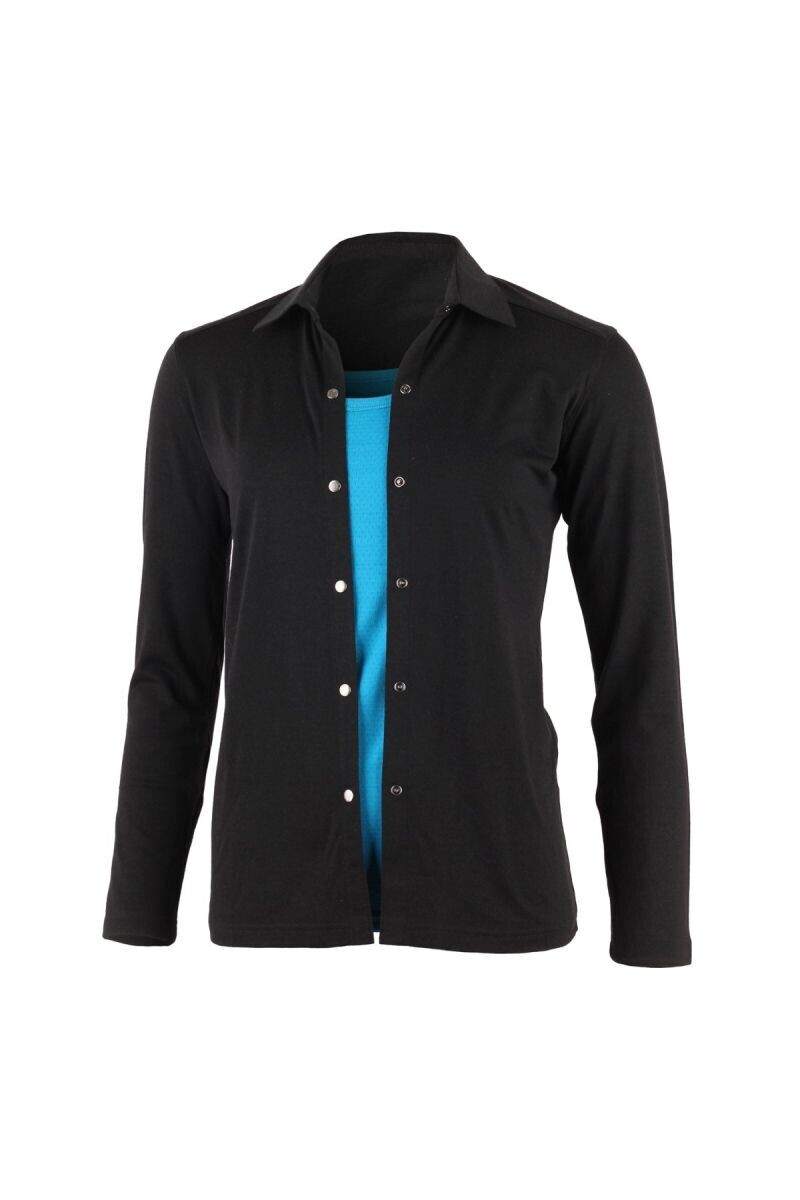 Lasting dámska merino košeľa AMANDA 9090 čierna Veľkosť: S 8596445009750