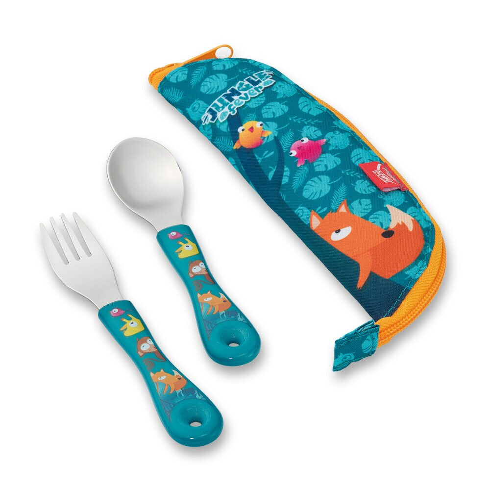 Príbor Maped Miniz Jungle Fever, lyžička a vidlička