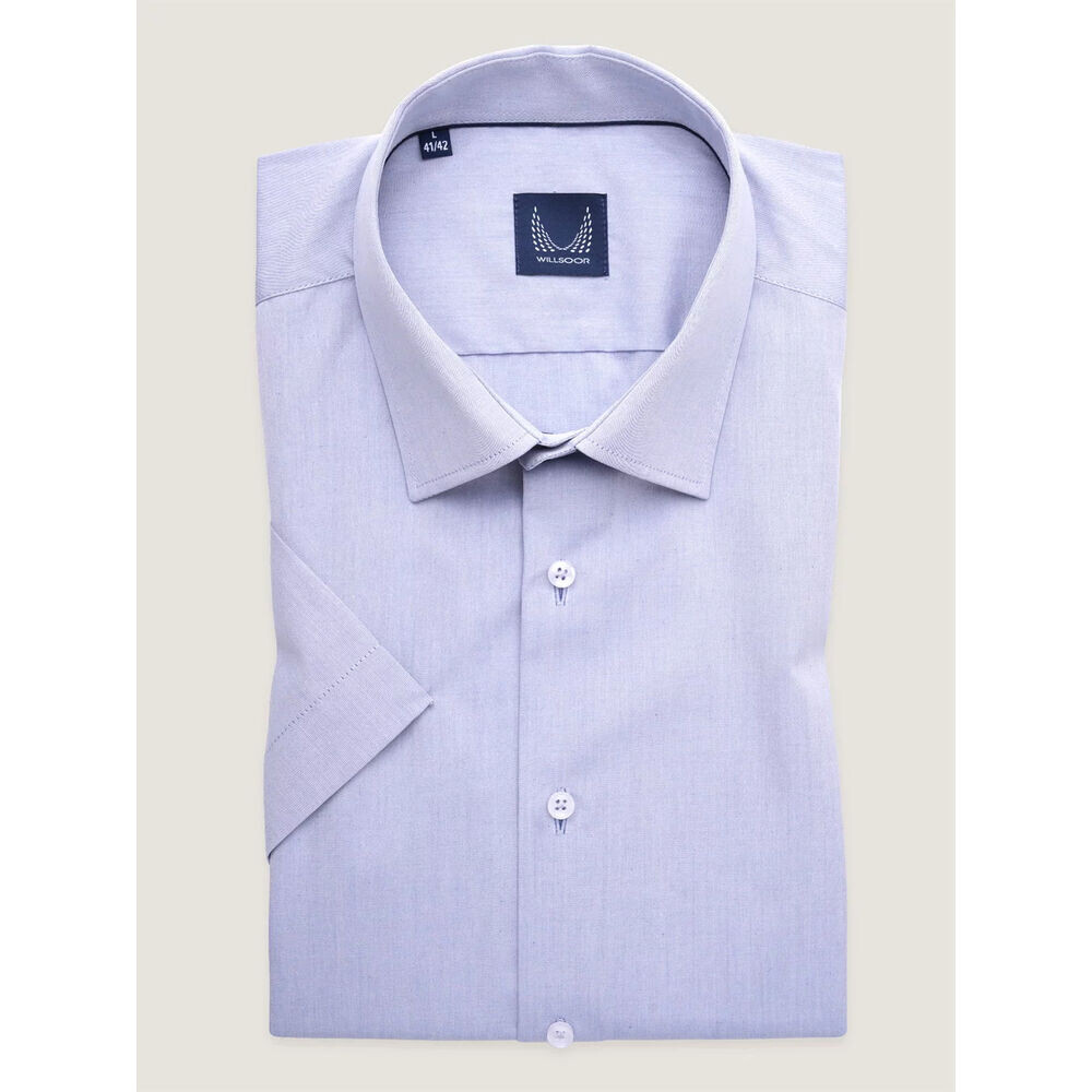 Pánska košeľa slim fit s červeno-modrým károvaným vzorom 18274