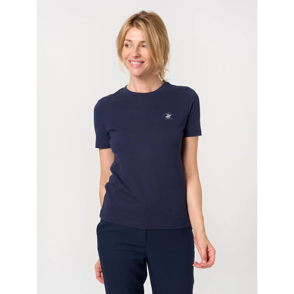 Dámske tmavomodré tričko s krátkym rukávom 18294