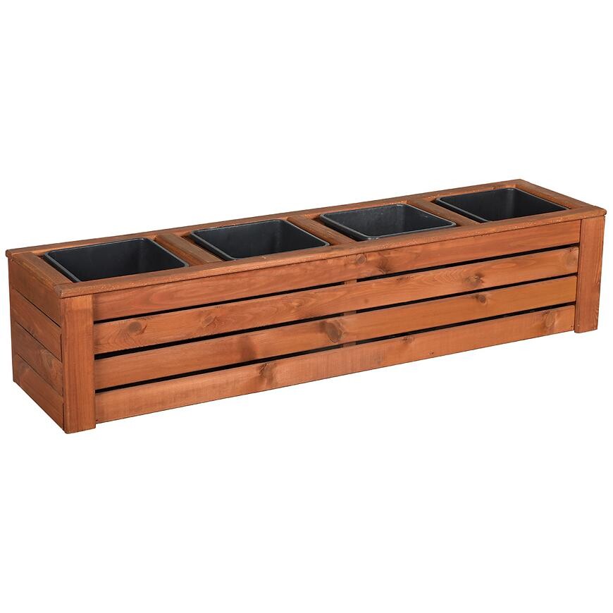 Drevený obal na kvety Kwartet IV