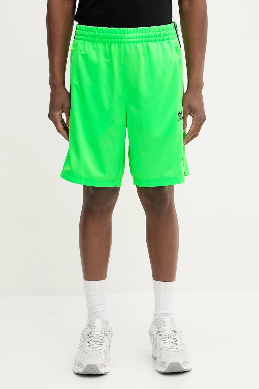 Šortky adidas Originals Firebird zelená farba, JY1340