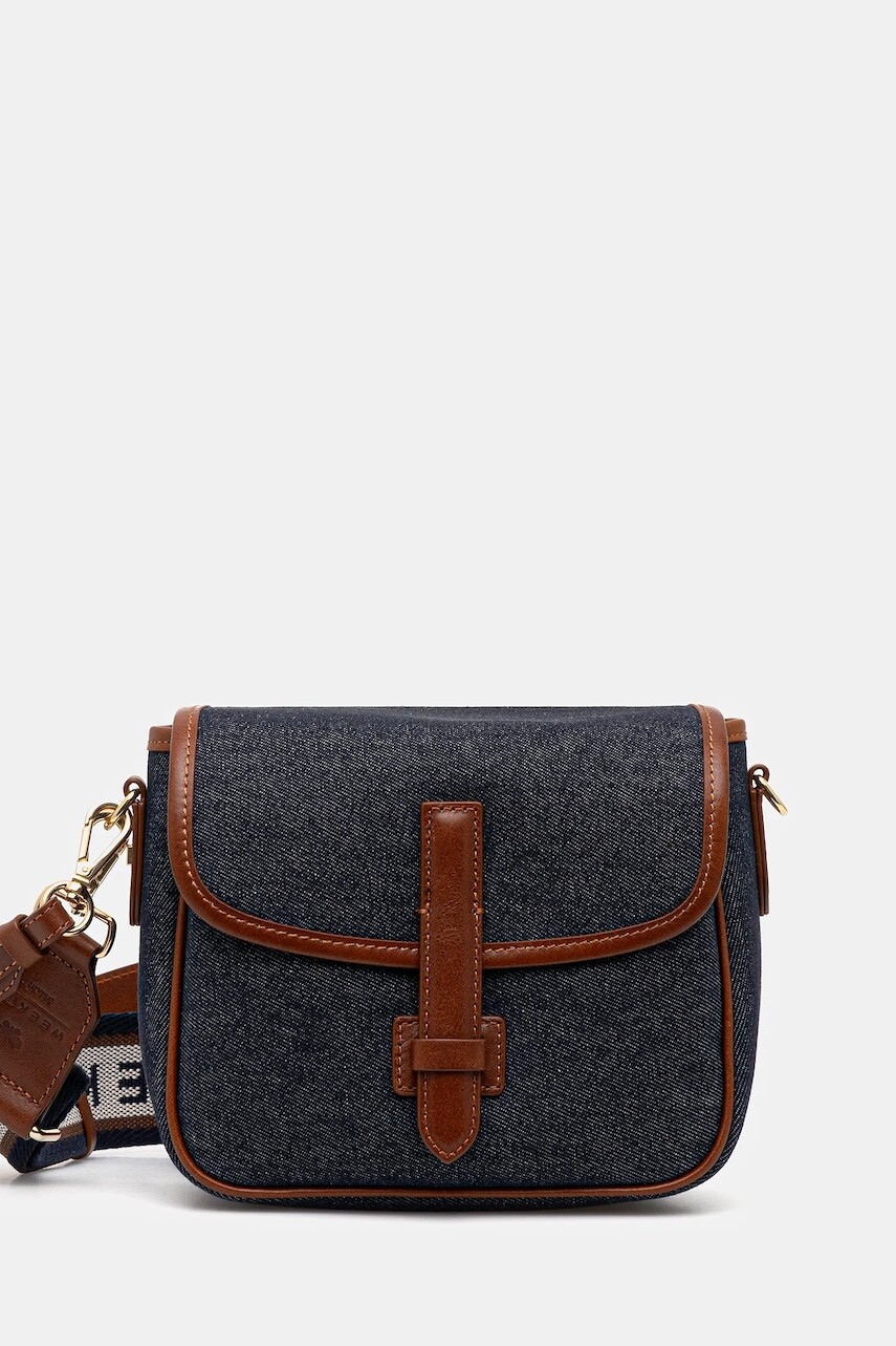 Kabelka Weekend Max Mara GAPDENIM modrá farba, 2525516094600