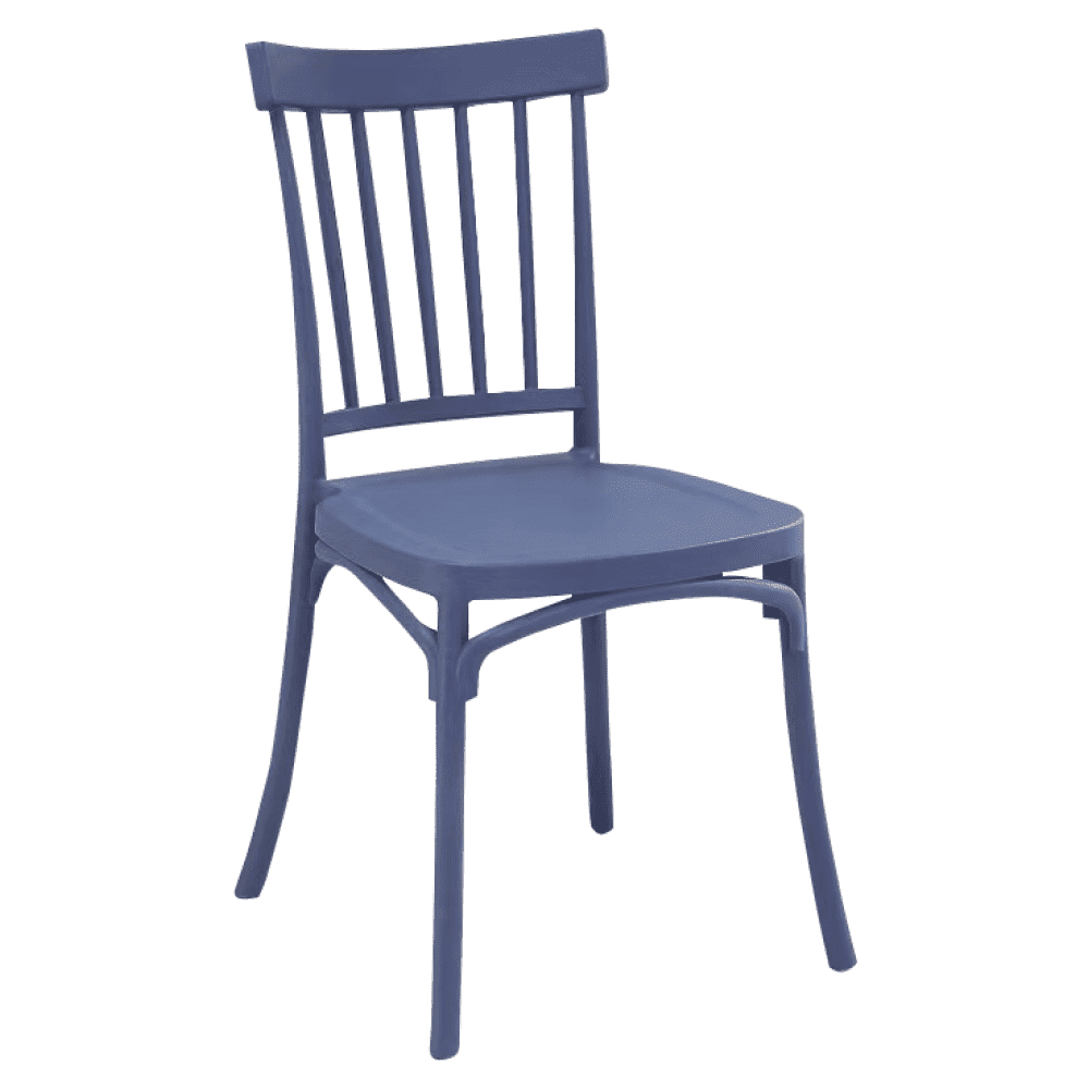 Stohovateľná stolička, modrá, SAZEN