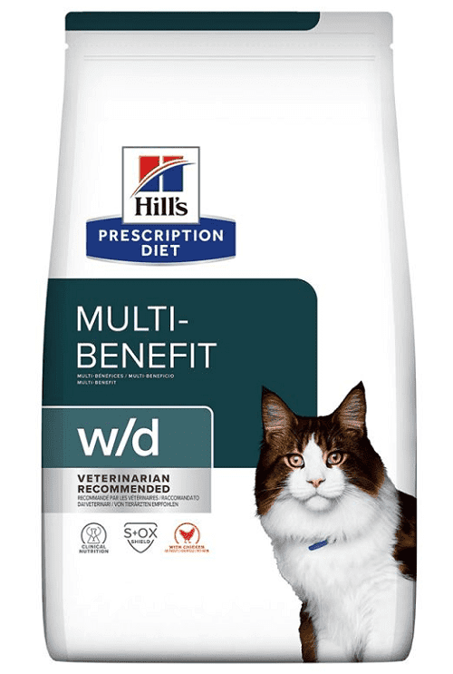 HILLS PD Feline w/d Dry granule pre mačky 1,5kg