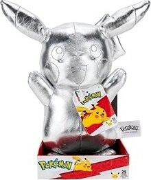 Jazwares Pokémon 25. výročí stříbrný Pikachu plyšák 30 cm