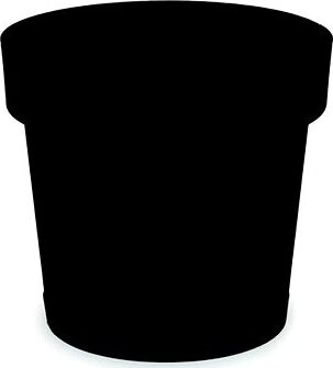 GARDINO Kvetináč MELROSE GLAMOUR, priemer 25 cm, výška 24 cm, antracit