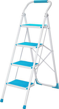 PROFI TOOLS Schodíky do domácnosti 4× 1 priečka, modré JZ919-4B