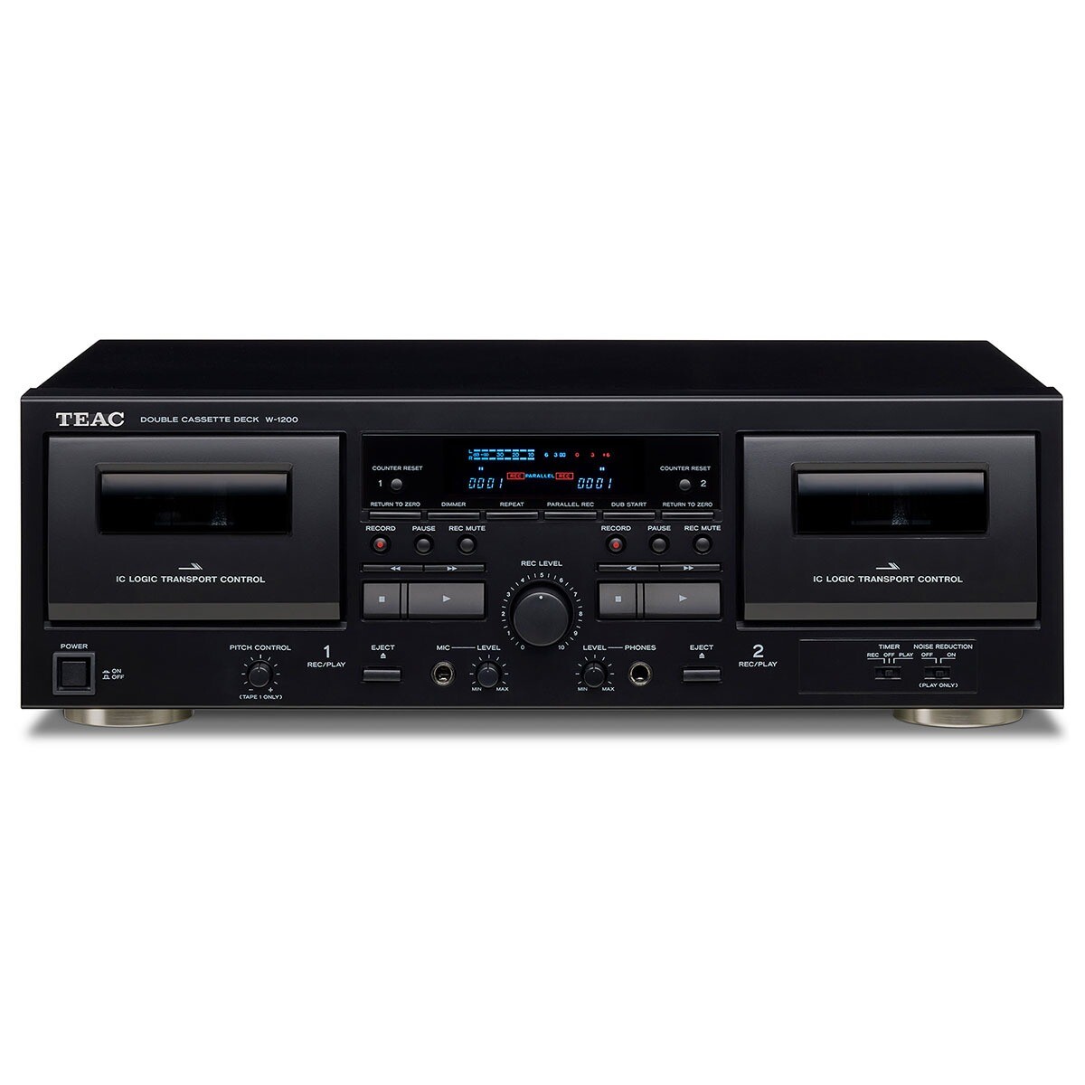 TEAC W-1200 Double Cassettedeck Black EU/UK
