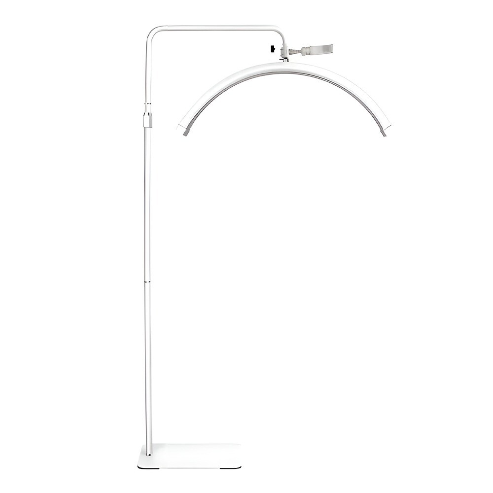 Moon – polkruhová kozmetická stojanová lampa, biela