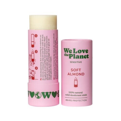 Prírodný tuhý dezodorant Soft Almond Sensitive We love the planet 40g