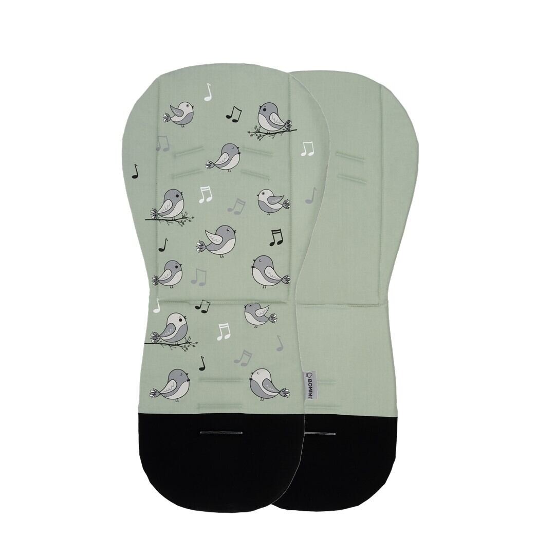 Bomimi ADA Podložka do kočíka BIRDIES zelená