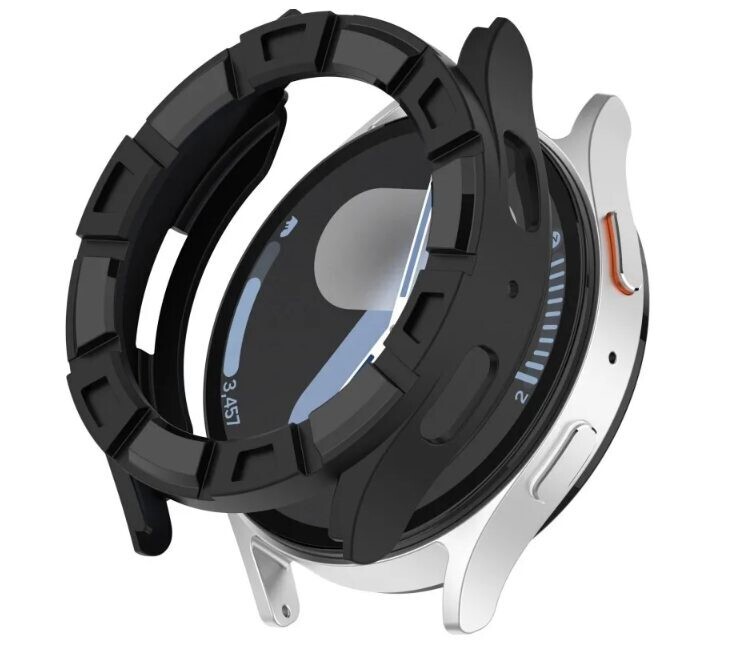 Silikónový rámček pre Samsung Galaxy Watch 7, 40 mm - Modrý