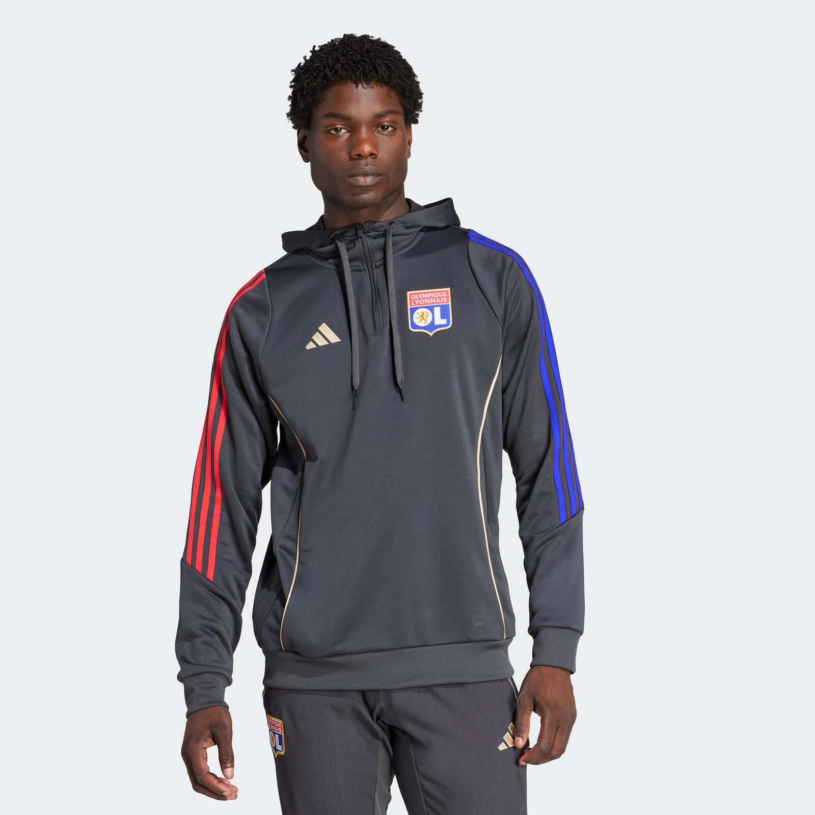 ADIDAS Olympique Lyonnais 25/26 tréningová mikina s kapucňou