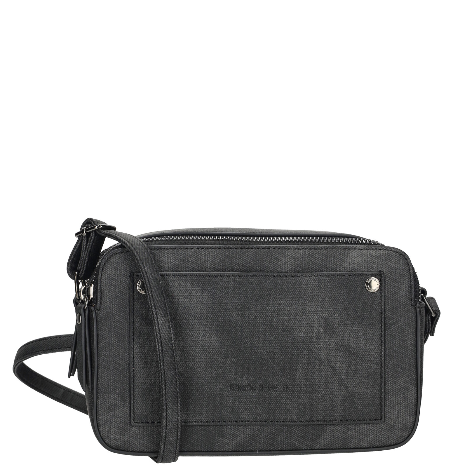 Enrico Benetti Dámska módna crossbody kabelka Chloë 20 cm - čierna