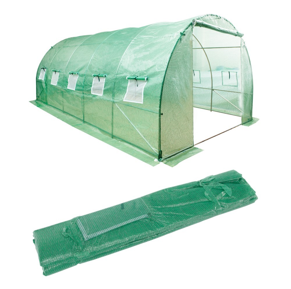 KONDELA Felko New Typ 4 fólia na záhradný fóliovník 300x800x200 cm zelená