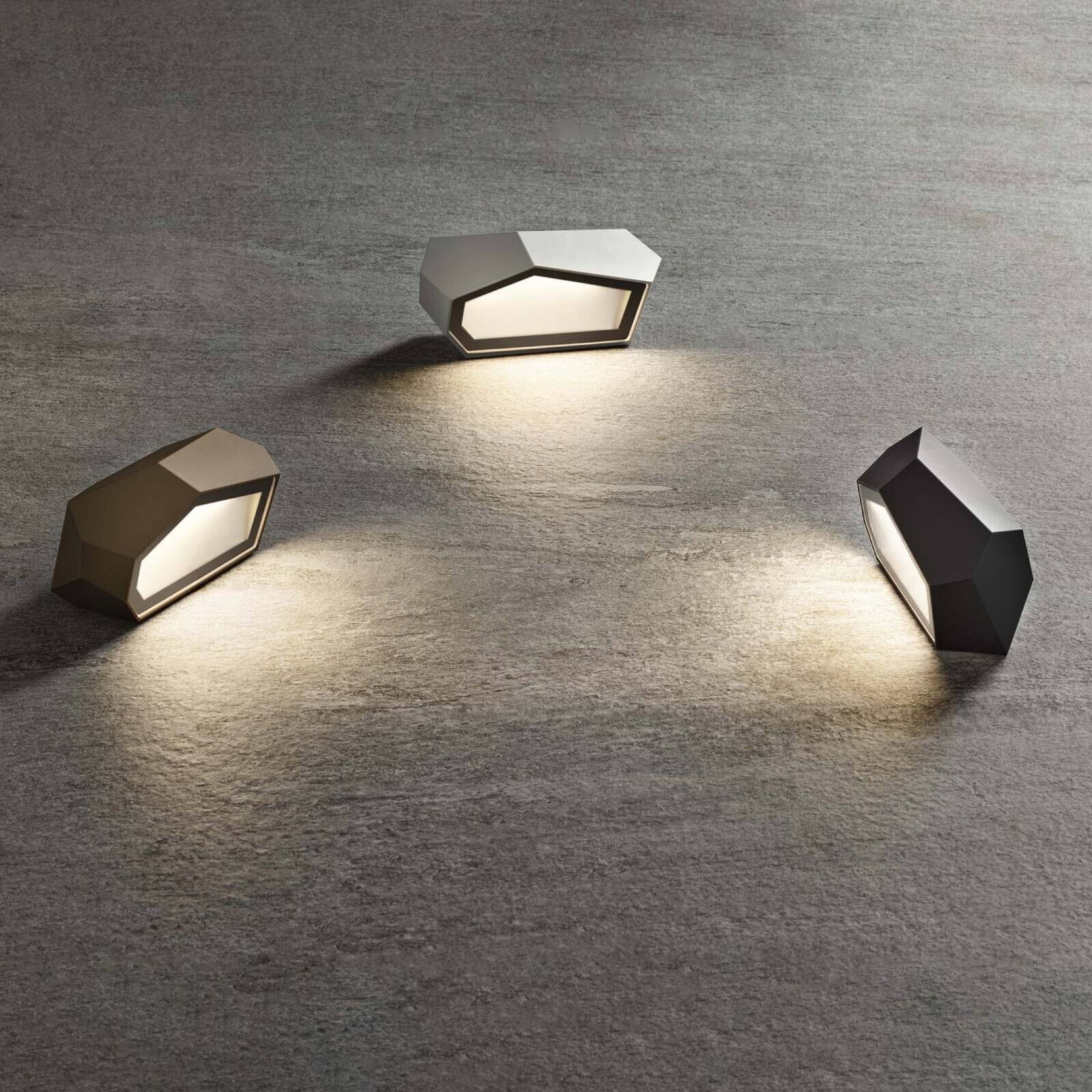 OLEV LED podsvietenie Pepito, čierne, kov 2 700 K IP67