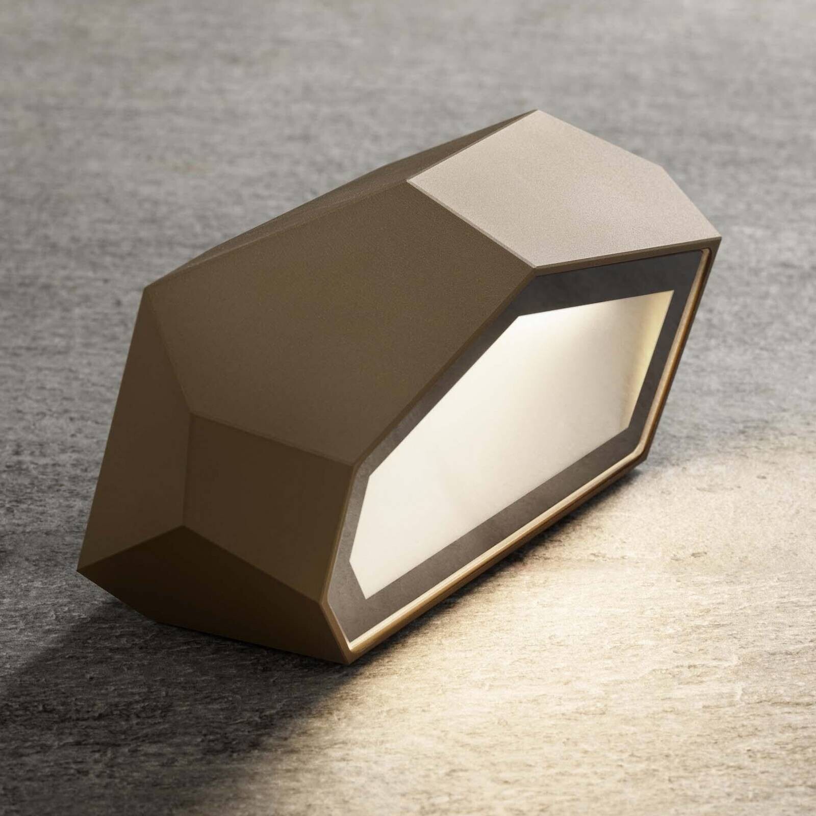 OLEV LED podsvietenie Pepito, hnedé, kov 2 700 K IP67