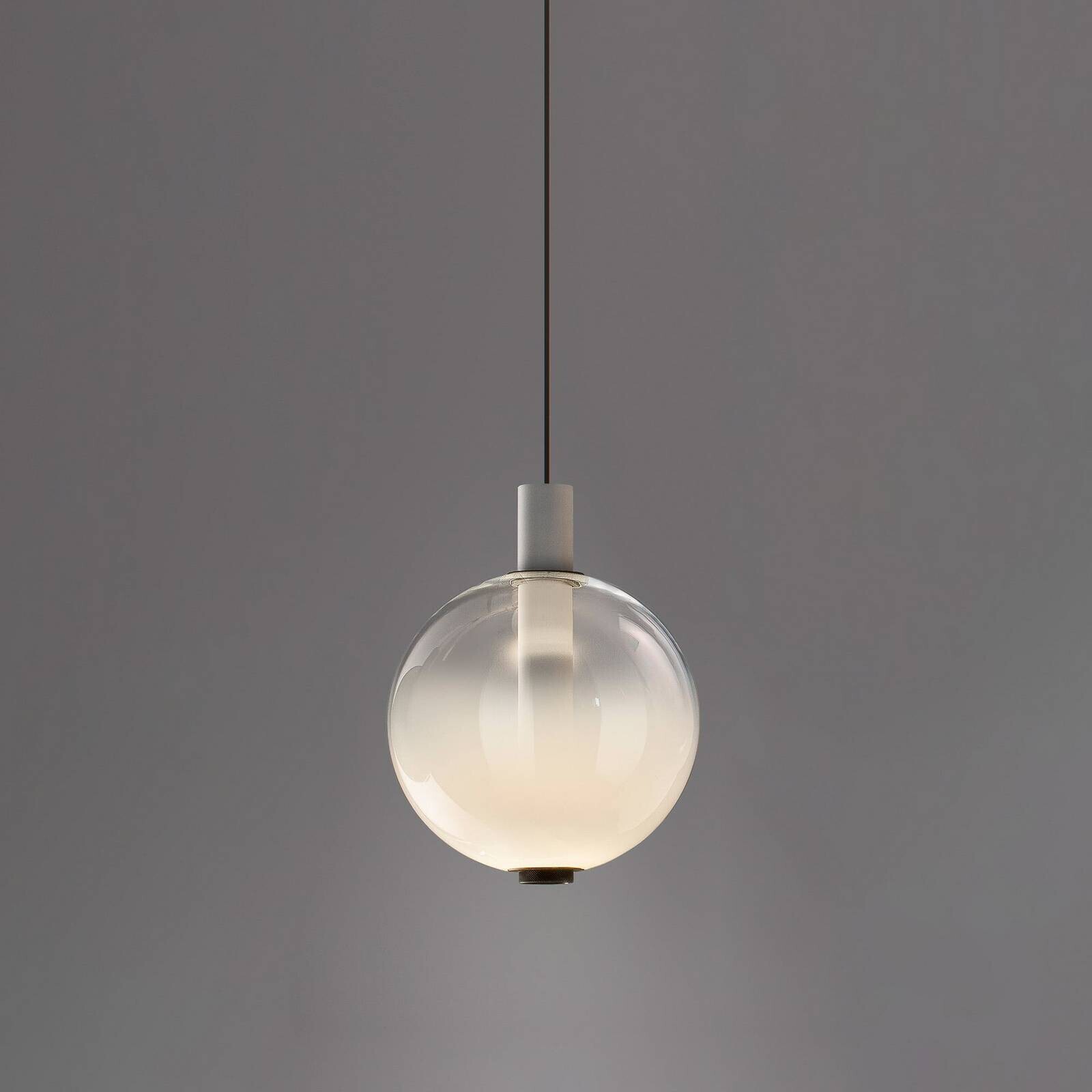 OLEV LED závesné svietidlo BEAM STICK NUANCE, biele, Ø 20 cm, 927