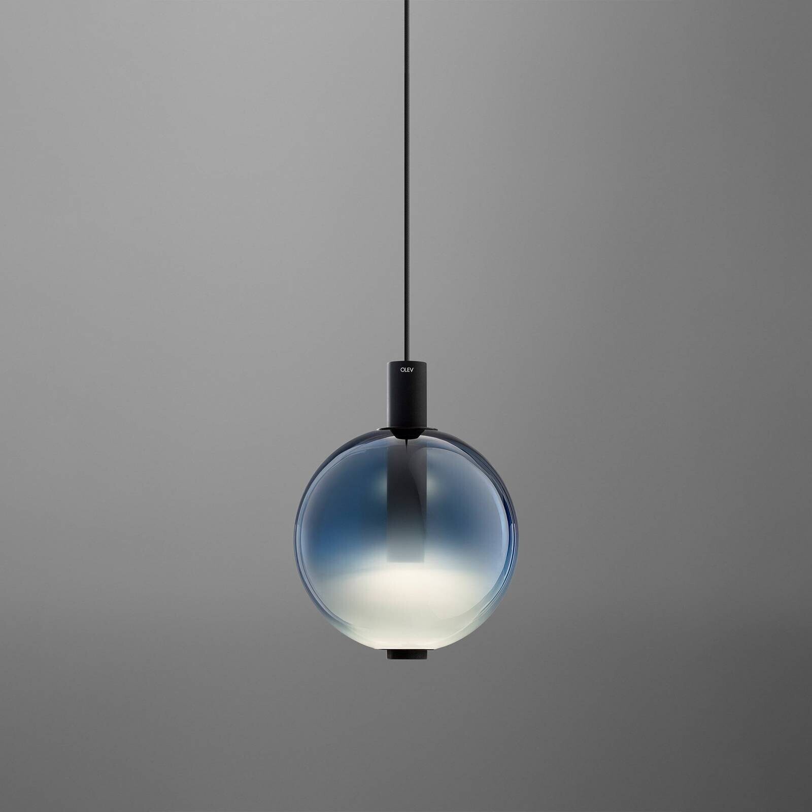 OLEV LED závesné svietidlo BEAM STICK NUANCE, modré, Ø 20 cm, 927