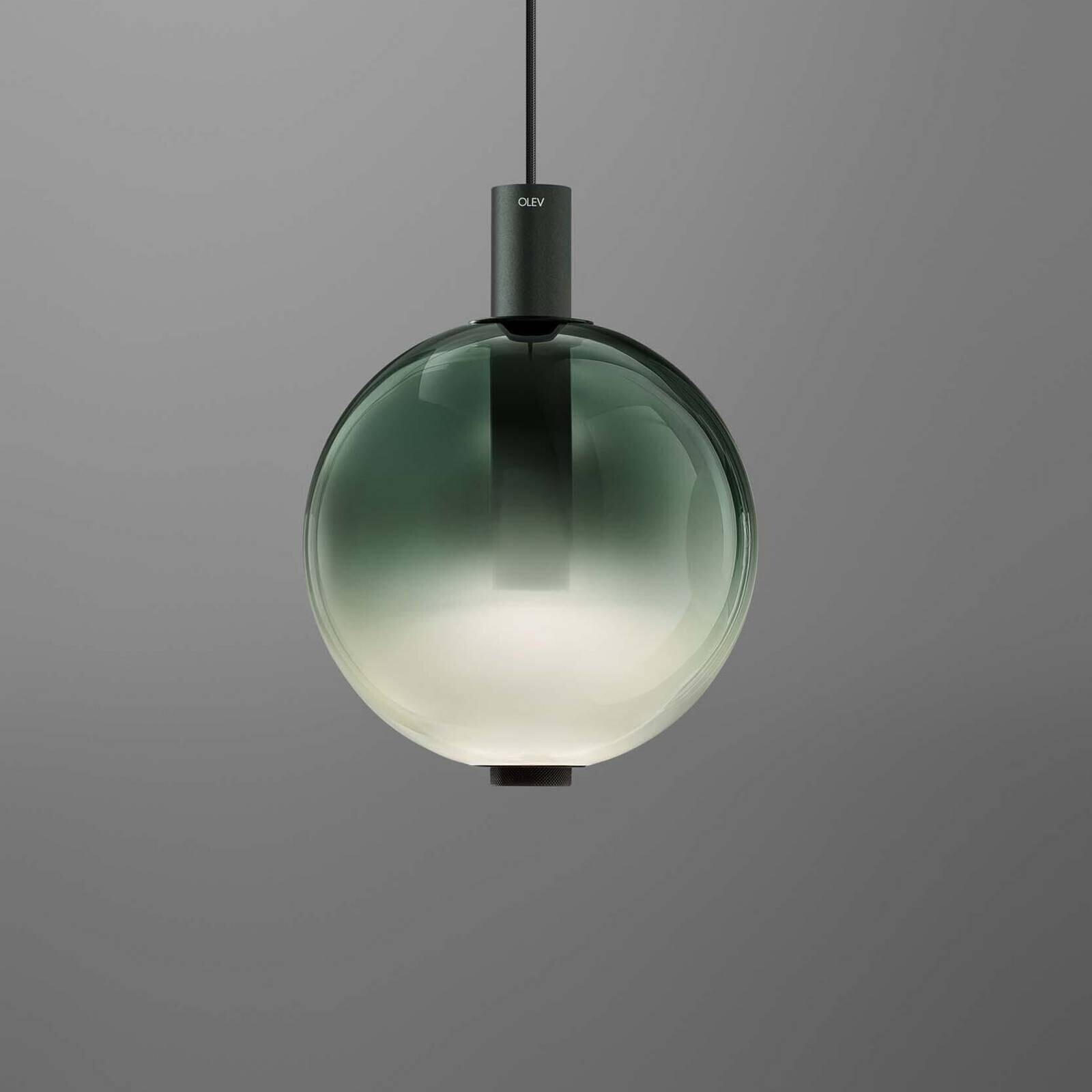 OLEV LED závesné svietidlo BEAM STICK NUANCE, zelené, Ø 20 cm, 927