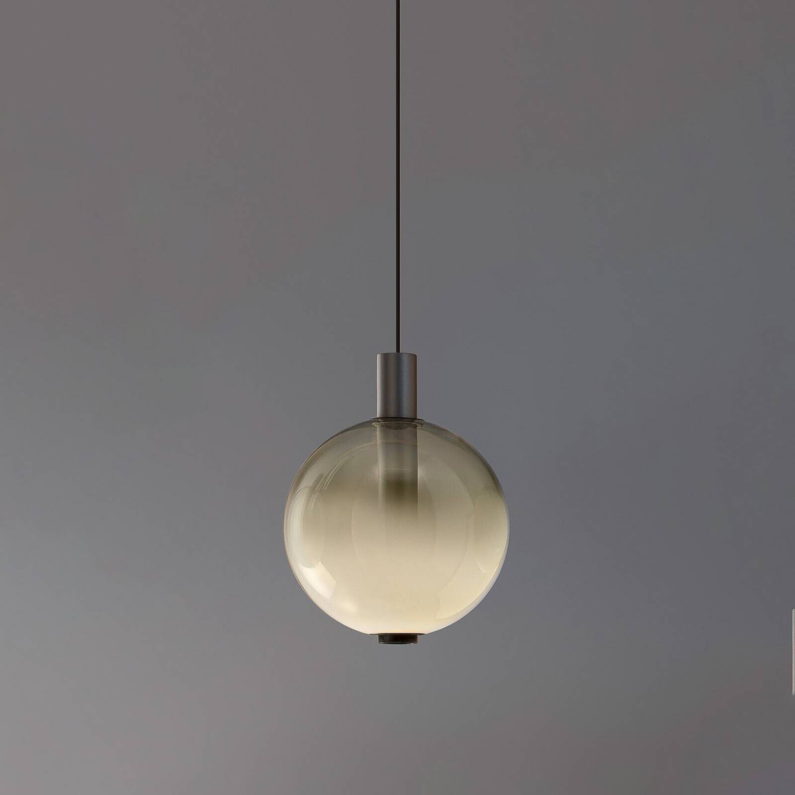 OLEV LED závesné svietidlo BEAM STICK NUANCE, sivá, Ø 20 cm, 927