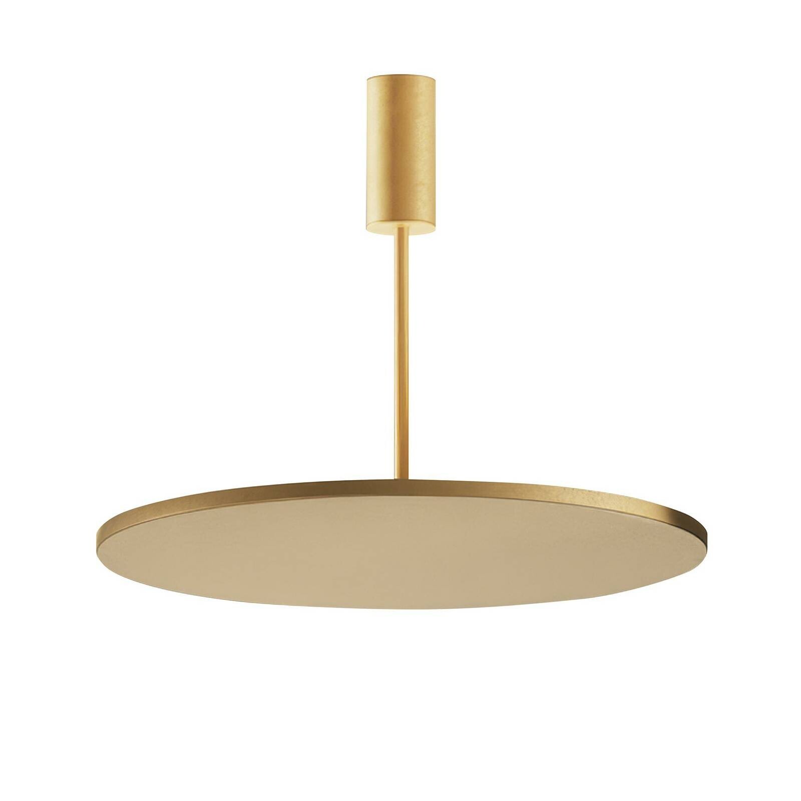 OLEV stropné LED svetlo FLUENTIS, zlaté, Ø 54 cm, kov 2.700 K