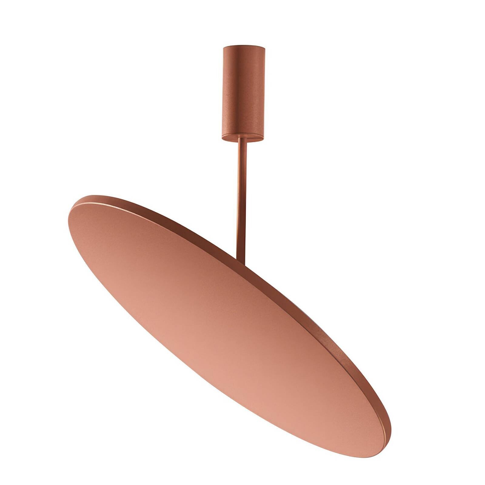 OLEV stropné LED svetlo FLUENTIS, zemitá hnedá, Ø 54 cm, kov 927