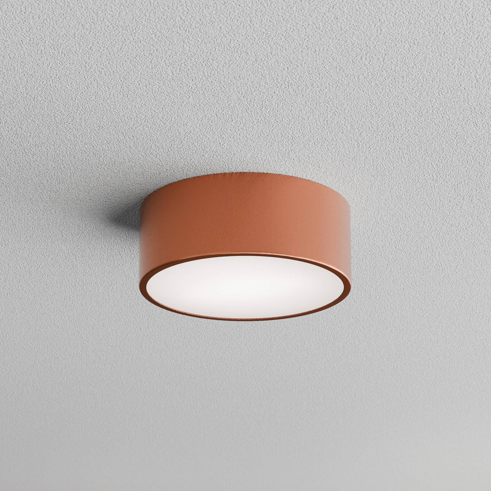 Stropné svietidlo Cleo 200, meď, senzor, IP20, Ø 20 cm, E27