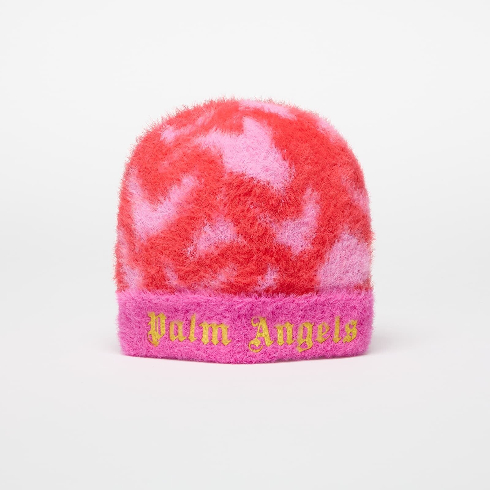 Palm Angels Kids Pa Spray Hearts Knit Beanie Rose Pink/ Brick Red II