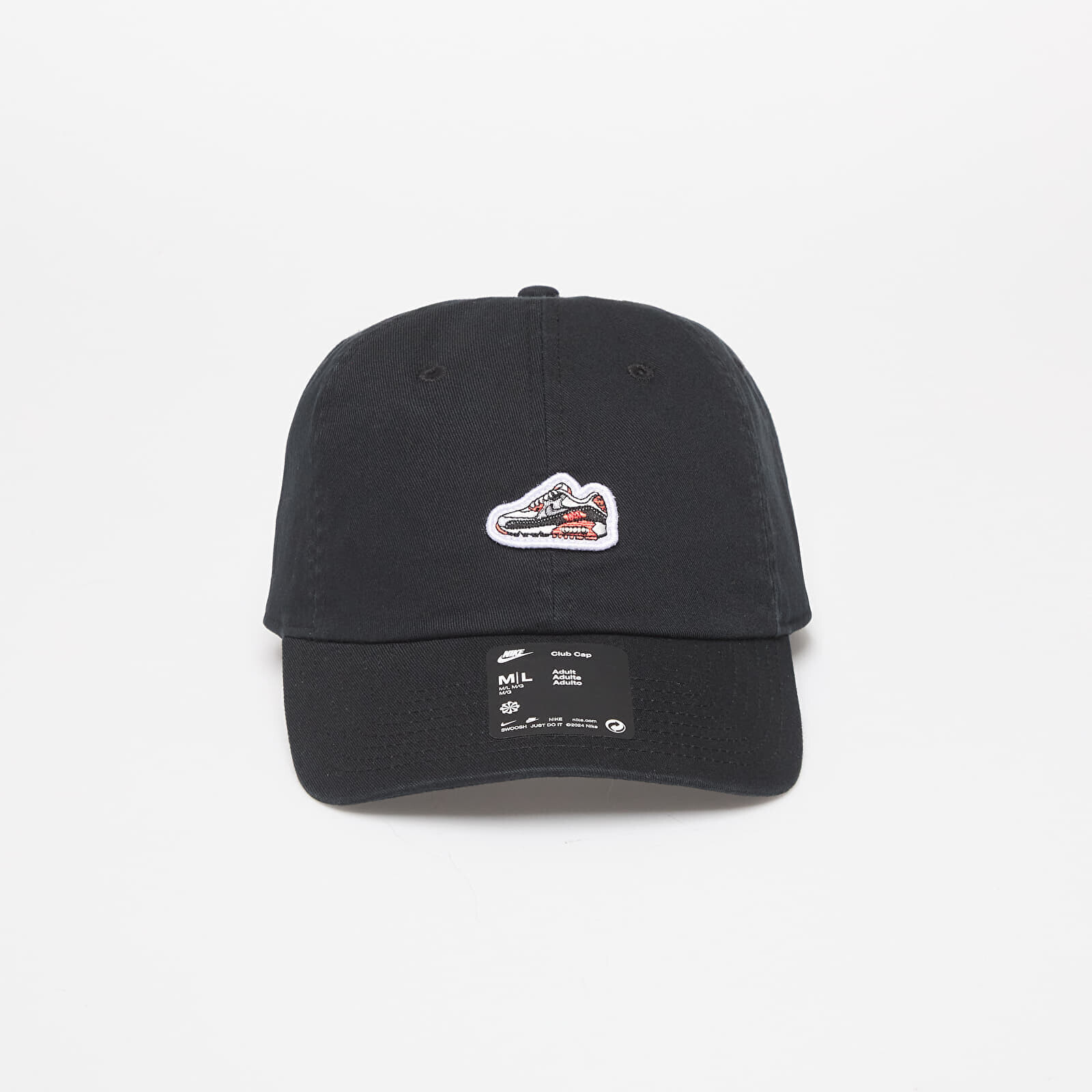 Šiltovka Nike Club Unstructured Air Max 90 Patch Cap Black L/XL