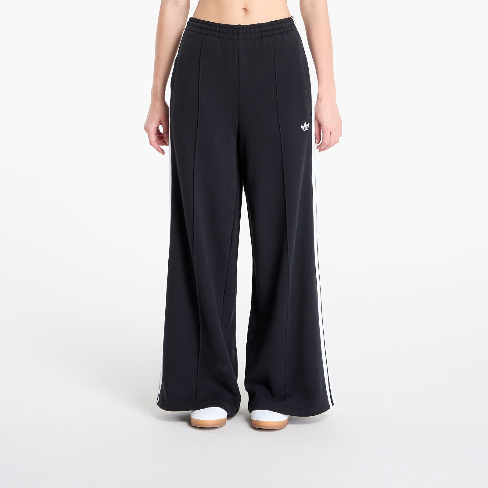 Kalhoty adidas 3S Wide Sweatpt Black/ White XS