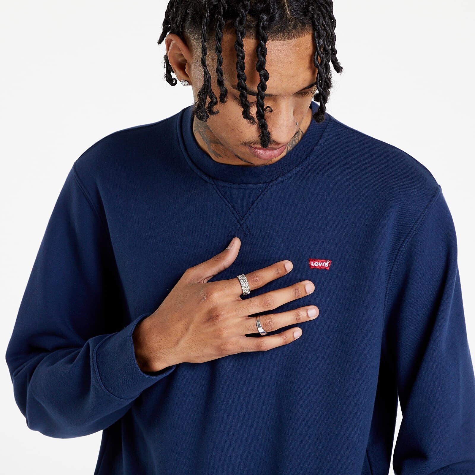 Mikina Levi's® New Original Crew Sweatshirt Dress Blues L
