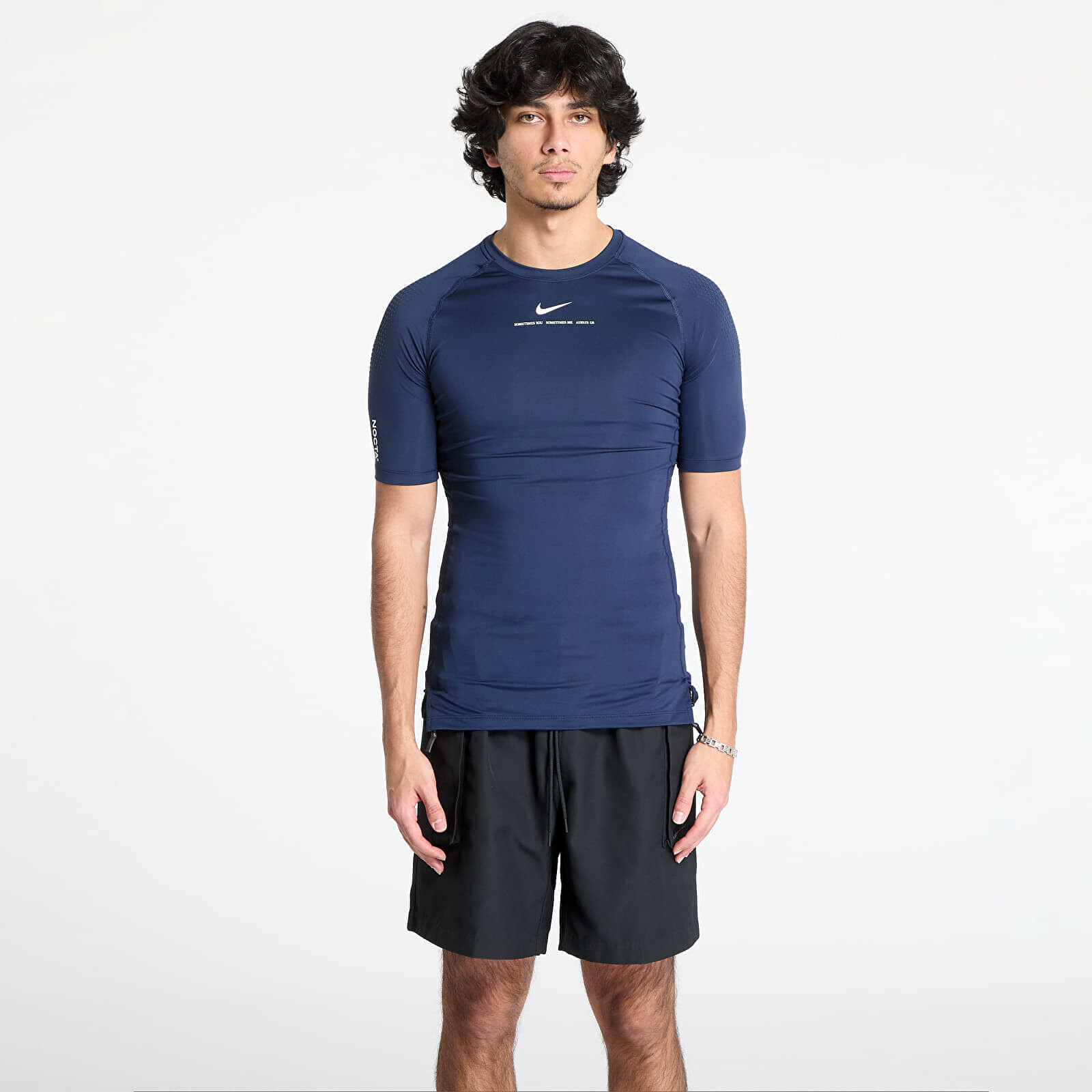 Tričko Nike x NOCTA Men's Short-Sleeve Base Layer Basketball Top College Navy/ White S