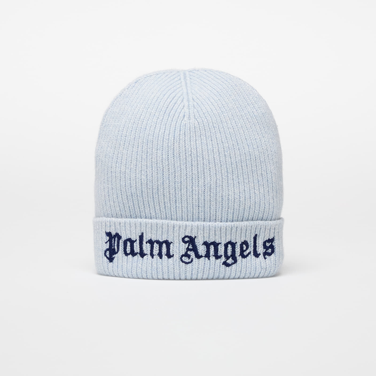 Palm Angels Kids Logo Knit Beanie Light Blue/ Navy Blue II
