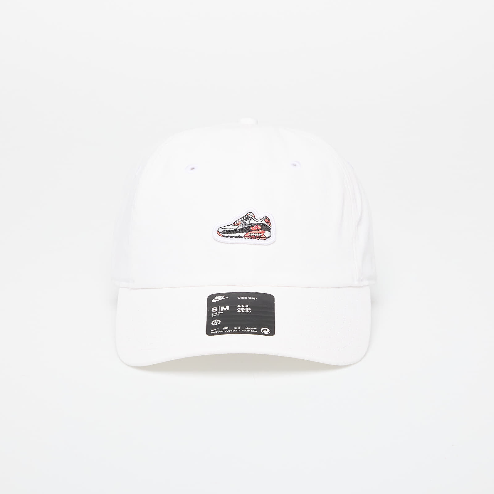 Šiltovka Nike Club Unstructured Air Max 90 Patch Cap White M/L