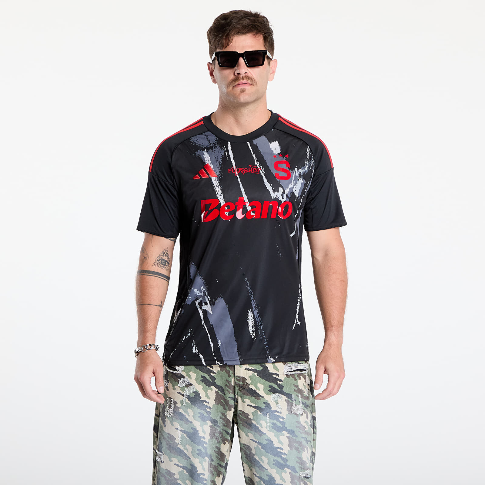 Dres adidas x Footshop x Sparta Custom Jersey Black/ Red M