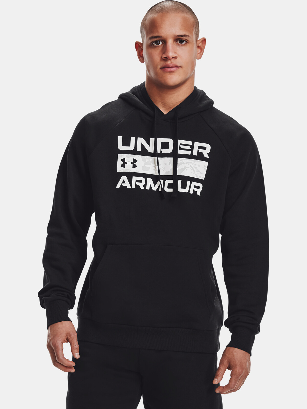 Under Armour Sweatshirt RIVAL FLC SIGNATURE HD-BLK - Mens